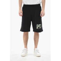 Pantaloni scurti Brushed Cotton Shorts Graffiti With Print Barbati