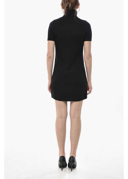 Rochii elegante Diesel Virgin Wool And Cashmere Dress M-Argaret-Drs With Cut-Out Lo Black Femei (BM 19752071) 2