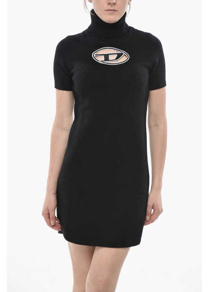 Rochii elegante Diesel Virgin Wool And Cashmere Dress M-Argaret-Drs With Cut-Out Lo Black Femei (BM 19752071) 4