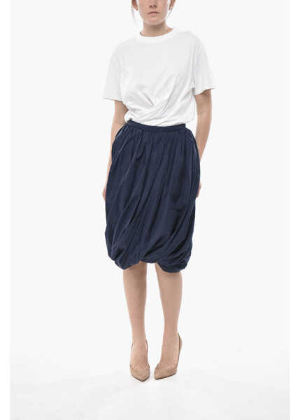 Fuste lungi Marni Cotton Midi Skirt Lily With Balloon Design Blue Femei (BM 19752074) 4