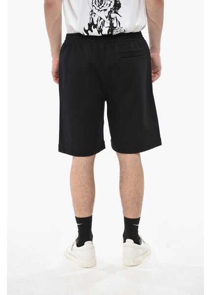 Pantaloni scurti Givenchy Cotton-Blend Shorts With Front Pleats Black Barbati (BM 19752077) 2