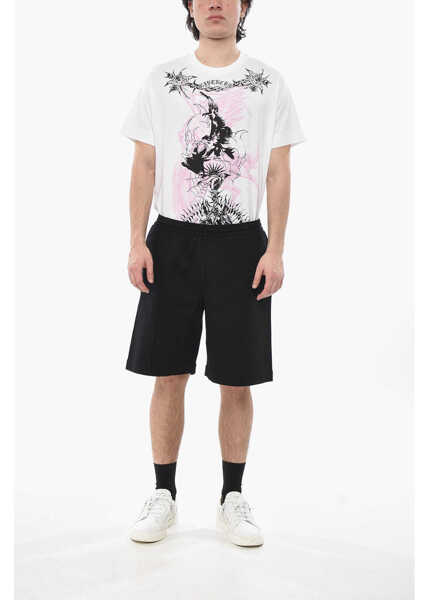 Pantaloni scurti Givenchy Cotton-Blend Shorts With Front Pleats Black Barbati (BM 19752077) 4