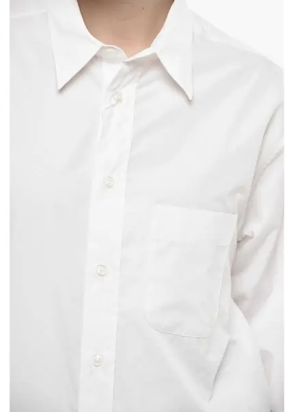 Camasi casual Maison Margiela Mm4 Poplin Shirt With Pocket White Femei (BM 19752083) 3