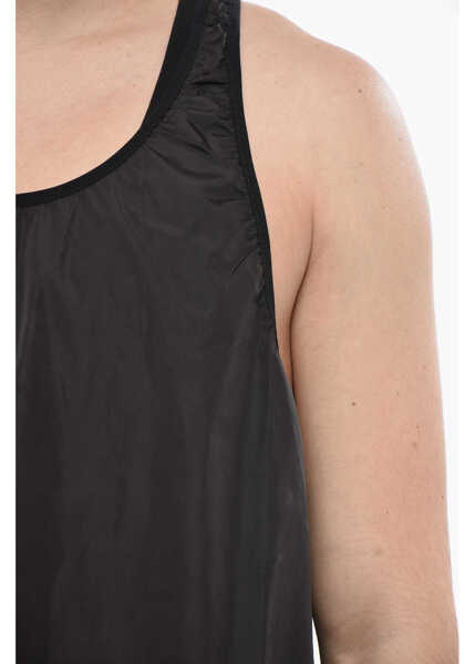 Tricouri DSQUARED2 Set Of 2 Solid-Color Nylon And Cotton Tops Black Barbati (BM 19752089) 3