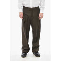 Pantaloni casual Straight-Fit Wool-Twill Trousers With Single Pleat Barbati
