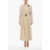 Maison Margiela Mm0 Mesh Trench With Gabardine Details Beige