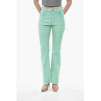 Pantaloni casual Coated Cotton Bootcut Trousers Garment Femei