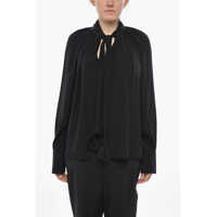 Bluze Silk Tie-Neck Blouse Femei