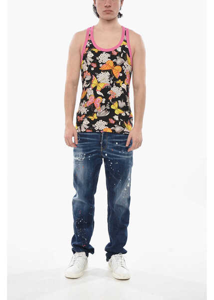 Lenjerie intima DSQUARED2 Underwear Tank Top With Floral Motif Multicolor Barbati (BM 19752137) 4