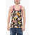 DSQUARED2 Underwear Tank Top With Floral Motif Multicolor