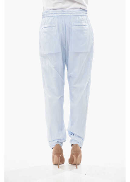 Pantaloni de trening Givenchy Nylon Joggers With 4 Pockets And Cuffs Light Blue Femei (BM 19752140) 2