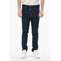 Blugi slim fit Jeans Straight-Leg Cool Guy With Exposed Seams 17Cm Barbati