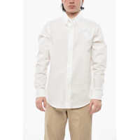 Camasi casual Textured Cotton Button-Down Shirt Barbati