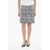 Givenchy Tweed Mini Skirt With Back Zip Black & White