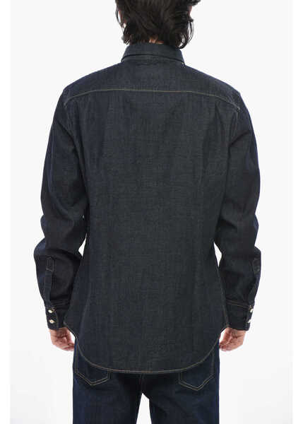Camasi de blugi DSQUARED2 Denim Button Down Shirt Blue Barbati (BM 19752167) 2
