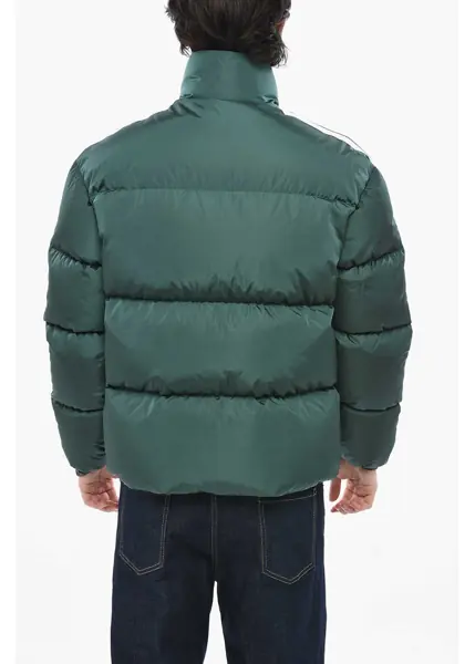 Geci de iarna Palm Angels Nylon Puffer Jacket With Contrast Side Stripes Green Barbati (BM 19752242) 2