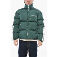 Geci de iarna Nylon Puffer Jacket With Contrast Side Stripes Barbati