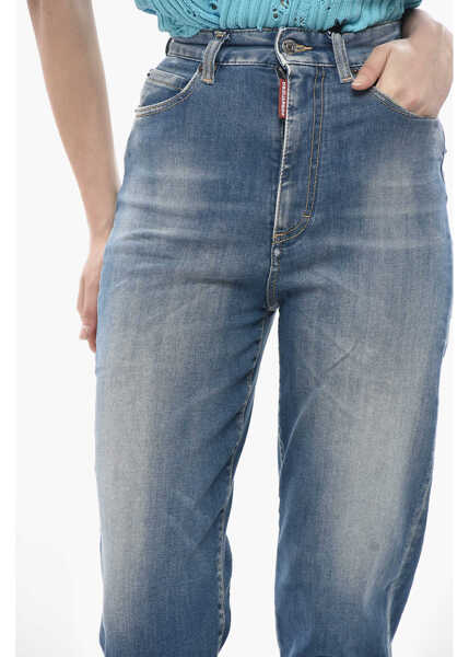 Bluze Marni Leather-Front Sleeveless Crop Top Light Blue Femei (BM 19752251) 3