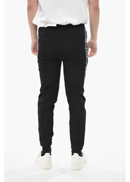 Pantaloni de trening Givenchy Stretch-Fabric Joggers With Logo Side Bands Black Barbati (BM 19752269) 2