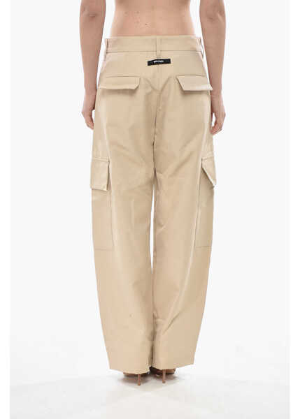 Bluze Palm Angels Knit Crop Top Blurred Palm Black & White Femei (BM 19752290) 2