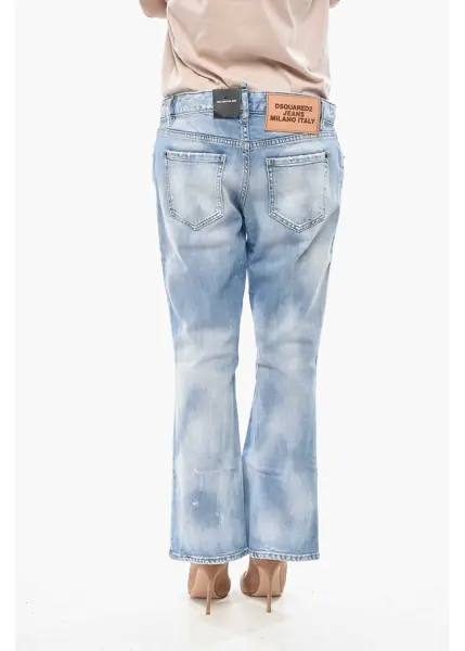 Blugi drepti DSQUARED2 Jeans Bell Bottom Flared Leg 23Cm Blue Femei (BM 19752296) 2