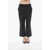 DSQUARED2 Stretch Cotton Cropped Fit Pants With Turn-Up Hem Black