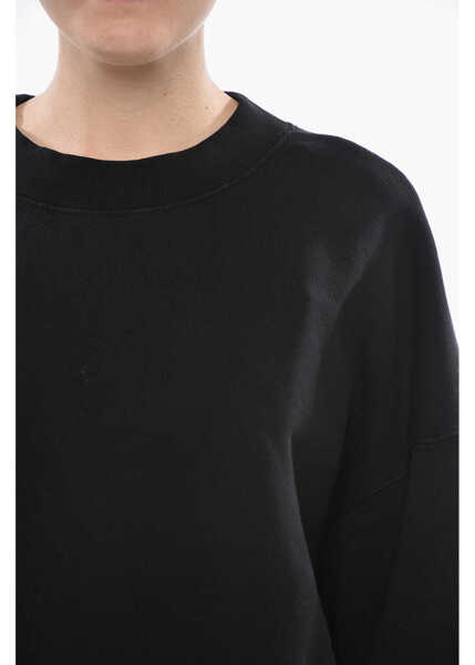 Bluze de trening Palm Angels Crewneck Sweatshirt Classic Logo In Brushed Cotton Black Femei (BM 19752305) 3