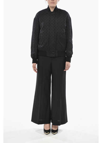 Bomber jacket Givenchy Monogram Wool-Blend Quilted Bomber Black Femei (BM 19752308) 4