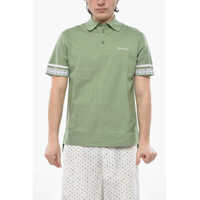 Tricouri Polo Hopsack Cotton Polo With Floral Details Barbati