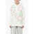 Marni Brushed Cotton Hoodie Poppy Flowers White