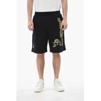 Pantaloni scurti Brushed Cotton Shorts Graffiti With Print Barbati