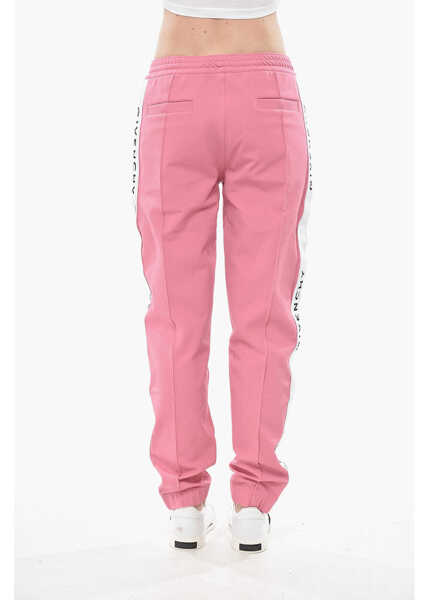 Pantaloni de trening Givenchy Joggers Tape With 1 Pleat And Logo Side Bands Pink Femei (BM 19752446) 2