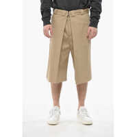 Pantaloni scurti Cotton-Blend Shorts With Front Pleats Barbati