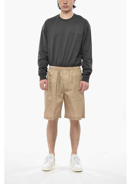 Pantaloni scurti Givenchy 4-Pocket Nylon Shorts With Elasticated Waist Beige Barbati (BM 19752458) 4