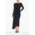 Givenchy Draped-Fabric Asymmetric Dress With Open Back Black