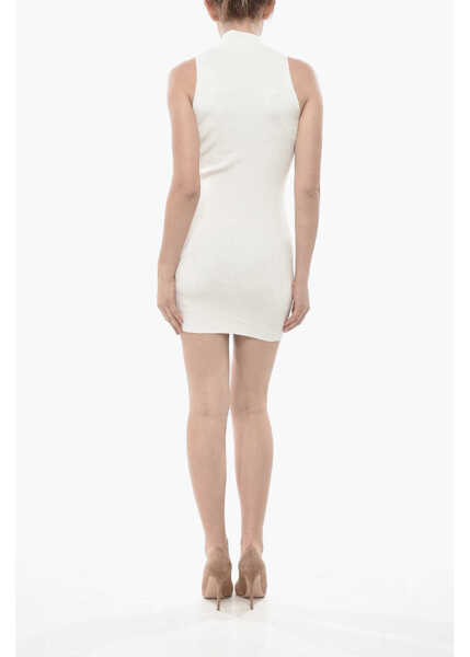 Rochii scurte Diesel Sleeveless Ribbed Slim-Fit Dress M-Onervax White Femei (BM 19752482) 2