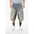 Givenchy Distressed Denim Cargo Shorts With Patches Light Blue