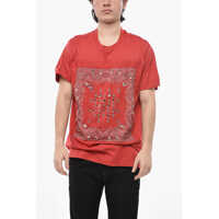 Tricouri Crewneck T-Shirt Bandana With Crystals And Rings Barbati