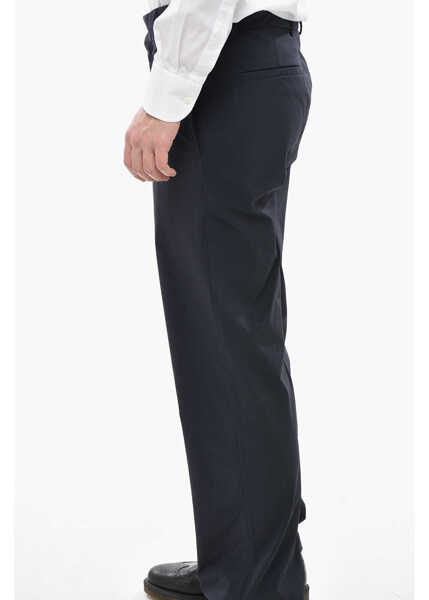 Pantaloni casual Givenchy Elasticized Nylon Straight-Leg Chino Pants Blue Barbati (BM 19752506) 3