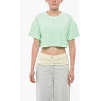 Tricouri Monogram Jacquard Terry Crop T-Shirt Femei