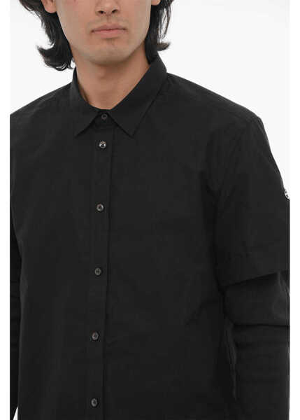 Tricouri Diesel Double-Fabric Long-Sleeve T-Shirt Marley Black Barbati (BM 19752548) 3