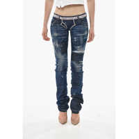 Blugi drepti Straight-Leg Jeans Sharpei With Logo Band 16Cm Femei