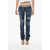 DSQUARED2 Straight-Leg Jeans Sharpei With Logo Band 16Cm Blue