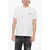 DSQUARED2 Solid Crewneck T-Shirt Tennis Fit With Embossed Logo White