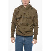 Bluze de trening Double-Fabric Hoodie With Cut-Out Design Barbati