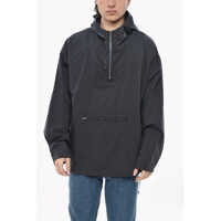 Jachete Cotton-Blend Anorak With Hood And Half Zip Barbati
