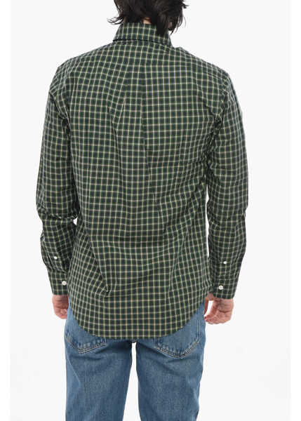 Camasi casual Givenchy Button-Down Cotton Shirt With Plaid Check Pattern Multicolor Barbati (BM 19752848) 2