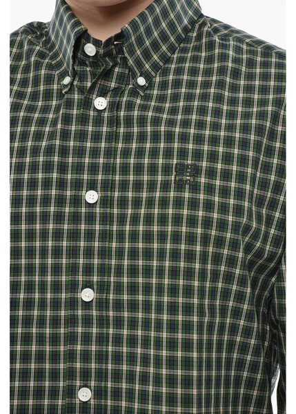 Camasi casual Givenchy Button-Down Cotton Shirt With Plaid Check Pattern Multicolor Barbati (BM 19752848) 3