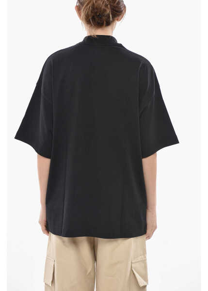 Tricouri Palm Angels Crewneck Loose-Fit T-Shirt Bear In Mind Printed Black Femei (BM 19752851) 2