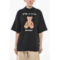 Tricouri Crewneck Loose-Fit T-Shirt Bear In Mind Printed Femei